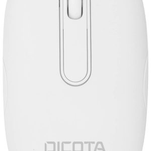 Dicota Desktop Muis Bluetooth Optisch Wit 3 Toetsen 800 dpi, 1200 dpi, 1600 dpi Afneembare kabel, Geluidsarme toetsen, G Dicota Desktop Muis Bluetooth Optisch Wit 3 Toetsen 800 dpi, 1200 dpi, 1600 dpi Afneembare kabel, Geluidsarme toetsen, G