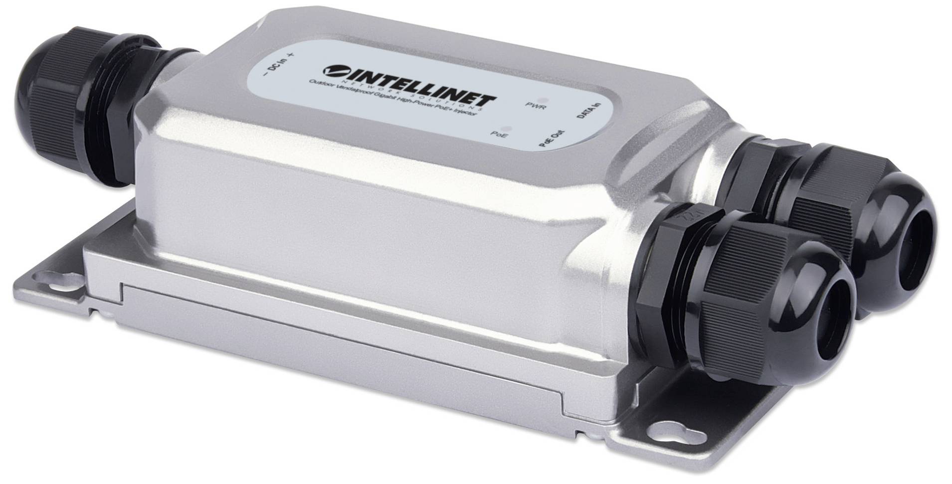 Intellinet Outdoor Gigabit High-Power PoE-injector 10 / 100 / 1000 MBit/s IEEE 802.3af (15.4 W), IEEE 802.3at (30 W)