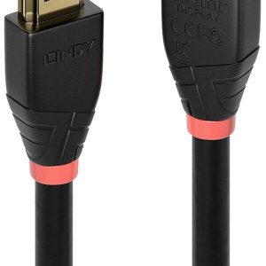 LINDY 41016 HDMI-kabel HDMI Aansluitkabel HDMI-A-stekker 7.50 m Meerdere kleuren 4K UHD, Vergulde steekcontacten