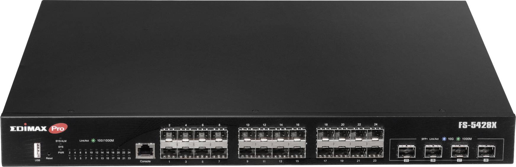 EDIMAX FS-5428X FS-5428X Netwerk switch 24 + 4 poorten 10 / 100 / 1000 MBit/s