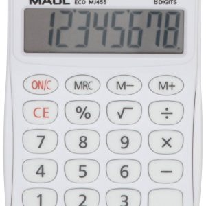 Maul ECO MJ 455 Bureaurekenmachine Wit Aantal displayposities: 8 werkt op zonne-energie (b x h x d) 71 x 112 x 20 mm Maul ECO MJ 455 Bureaurekenmachine Wit Aantal displayposities: 8 werkt op zonne-energie (b x h x d) 71 x 112 x 20 mm