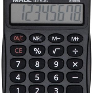 Maul ECO MJ 455 Bureaurekenmachine Zwart Aantal displayposities: 8 werkt op zonne-energie (b x h x d) 71 x 112 x 20 mm Maul ECO MJ 455 Bureaurekenmachine Zwart Aantal displayposities: 8 werkt op zonne-energie (b x h x d) 71 x 112 x 20 mm