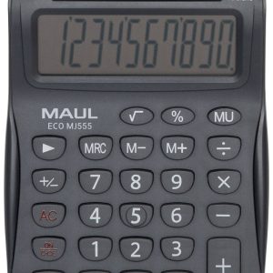 Maul ECO MJ 555 Bureaurekenmachine Grijs Aantal displayposities: 10 werkt op zonne-energie (b x h x d) 110 x 154 x 27 mm Maul ECO MJ 555 Bureaurekenmachine Grijs Aantal displayposities: 10 werkt op zonne-energie (b x h x d) 110 x 154 x 27 mm