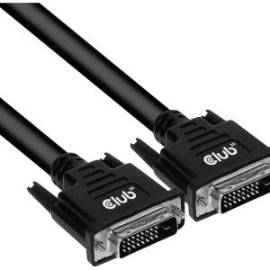 club3D CAC-1223 DVI-kabel DVI Aansluitkabel DVI-D 24+1-polige stekker 3.00 m Zwart club3D CAC-1223 DVI-kabel DVI Aansluitkabel DVI-D 24+1-polige stekker 3.00 m Zwart