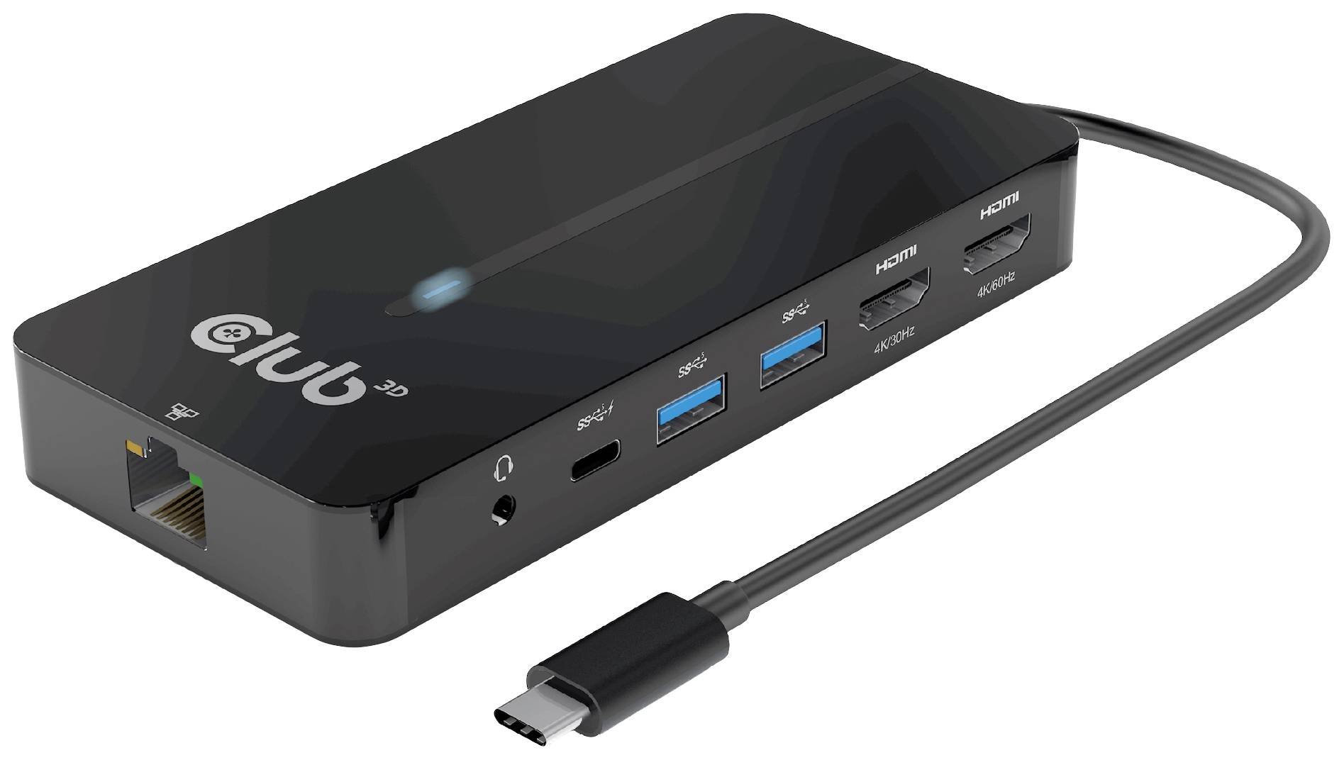 club3D USB-7-in1-HUB USB-C USB-C dockingstation Geschikt voor merk (dockingstation): Club 3D