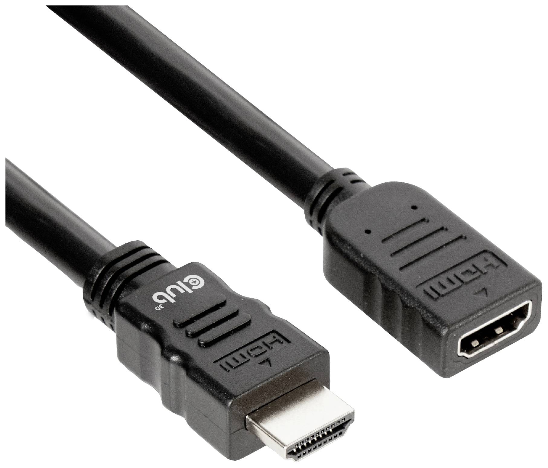 club3D CAC-1325 HDMI-kabel HDMI Aansluitkabel HDMI-A-stekker, HDMI-A-bus 5.00 m Zwart