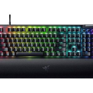 RAZER BlackWidow V4 Yellow Switch Gaming-toetsenbord Kabelgebonden QWERTZ, Duits Zwart Verlicht RAZER BlackWidow V4 Yellow Switch Gaming-toetsenbord Kabelgebonden QWERTZ, Duits Zwart Verlicht