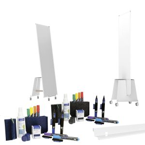 magnetoplan Whiteboard set “Design Thinking” Medium Wit Speciaal gelakt Aan beide zijden te gebruiken, Incl. bordwisser, magnetoplan Whiteboard set “Design Thinking” Medium Wit Speciaal gelakt Aan beide zijden te gebruiken, Incl. bordwisser,