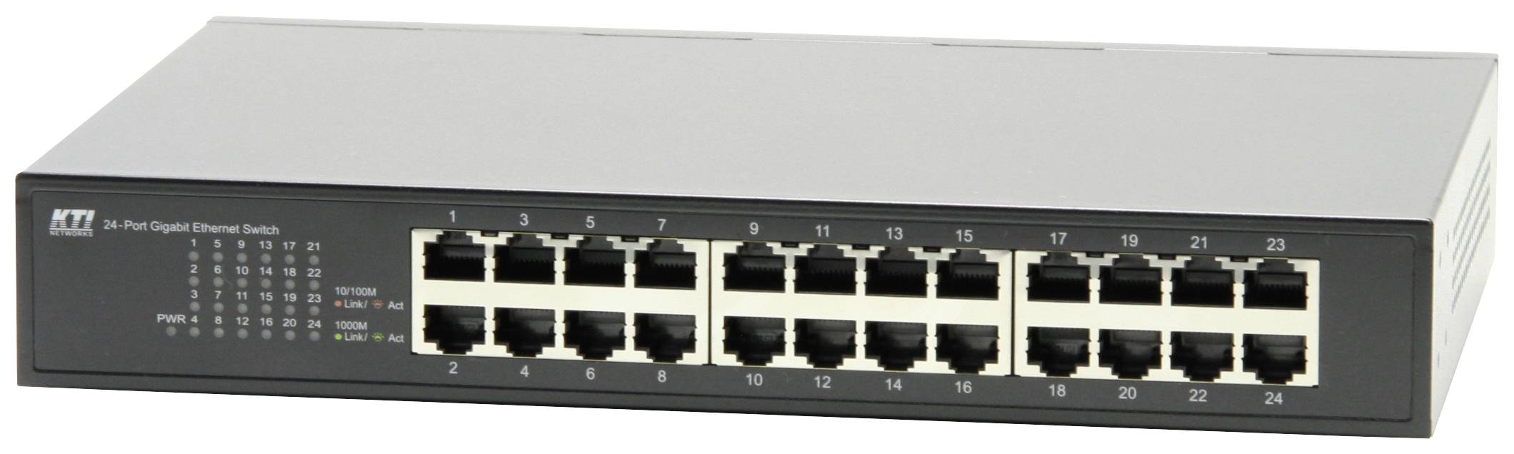 KTI KGS-124 /C Industrial Ethernet Switch 24 poorten 10 / 100 / 1000 MBit/s