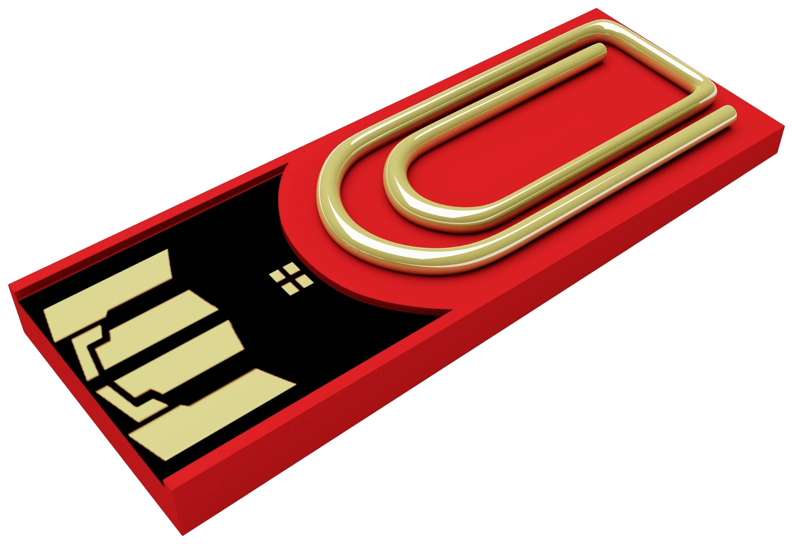 Xlyne clip/me TRUE DOCUMENT USB-stick Bulk 8 GB Rood CA08CR002 USB-A 2.0