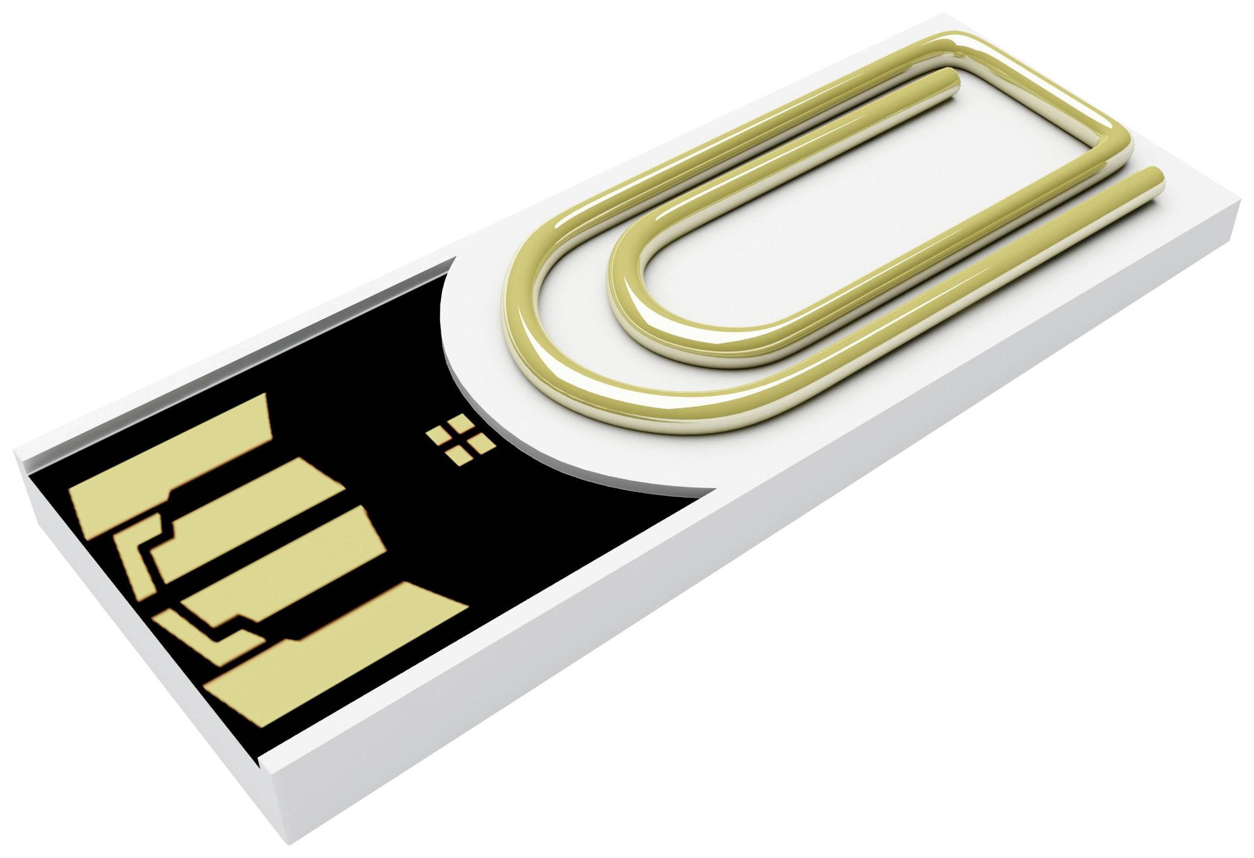 Xlyne clip/me TRUE DOCUMENT USB-stick Bulk 8 GB Wit CA08IW002 USB-A 2.0