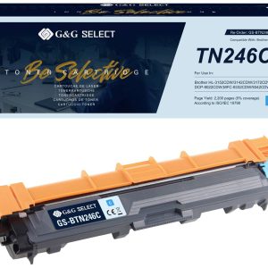 G&G Toner vervangt Brother TN-246C Compatibel Cyaan TN-246C GS-BTN246C G&G Toner vervangt Brother TN-246C Compatibel Cyaan TN-246C GS-BTN246C