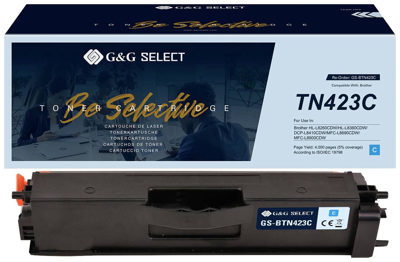 G&G Toner vervangt Brother TN-423C Compatibel Cyaan TN-423C GS-BTN423C