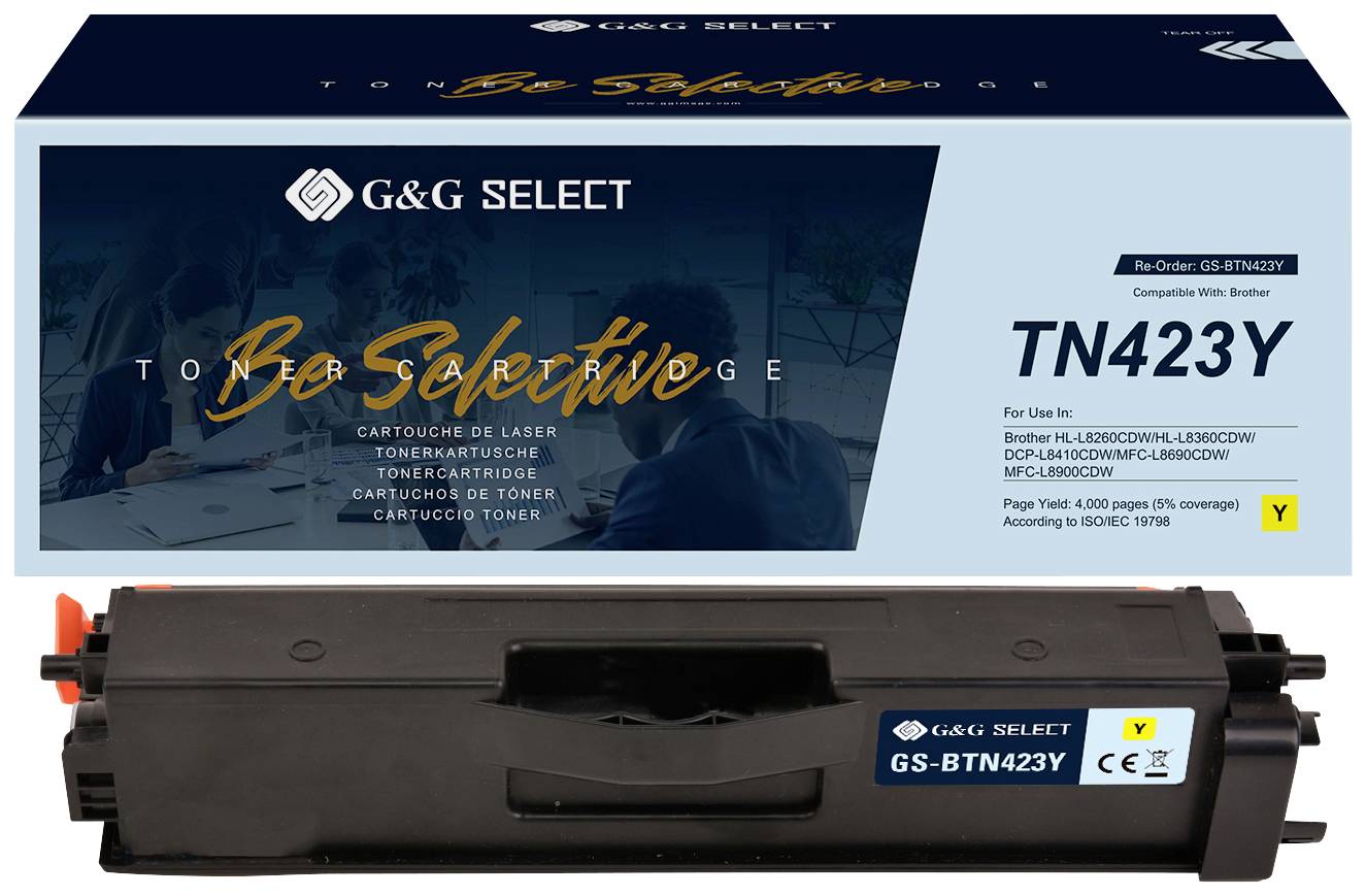 G&G Toner vervangt Brother TN-423Y Compatibel Geel TN-423Y GS-BTN423Y
