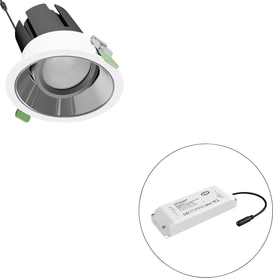 EVN F04R11SM2530L38P F04R11SM2530L38P LED-plafondspot