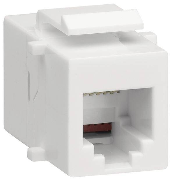 Hager Tehalit RJ12-inbouwmodule Keystone 1 stuk(s)