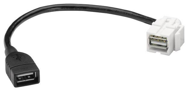 Hager Tehalit USB 2.0-inbouwmodule Keystone 1 stuk(s)