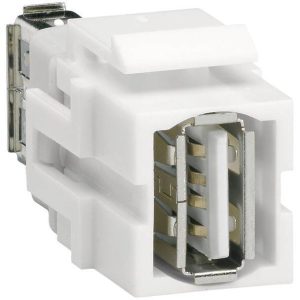 Hager USB 2.0-inbouwmodule Keystone 1 stuk(s) Hager USB 2.0-inbouwmodule Keystone 1 stuk(s)