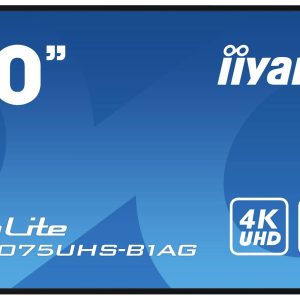 Iiyama ProLite LH5075UHS-B1AG Digital Signage display Energielabel: G (A – G) 126 cm 49.5 inch 3840 x 2160 Pixel 24/7 Iiyama ProLite LH5075UHS-B1AG Digital Signage display Energielabel: G (A – G) 126 cm 49.5 inch 3840 x 2160 Pixel 24/7
