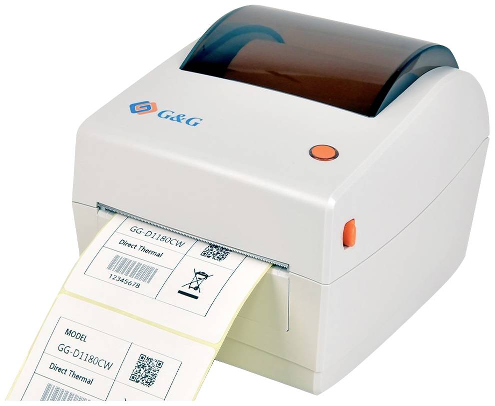 G&G G&G GG-D1180CW Labelprinter Thermisch 203 x 203 dpi Etikettenbreedte (max.): 104 mm USB
