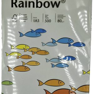 Rainbow 88042808 88042808 Printpapier, kopieerpapier DIN A3 80 g/m² 500 vellen Grijs Rainbow 88042808 88042808 Printpapier, kopieerpapier DIN A3 80 g/m² 500 vellen Grijs