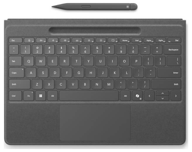 Microsoft Srfc Pro Flex KB Bdl SC DE/AT Black Tablettoetsenbord Geschikt voor merk (tablet): Microsoft Windows Surface P