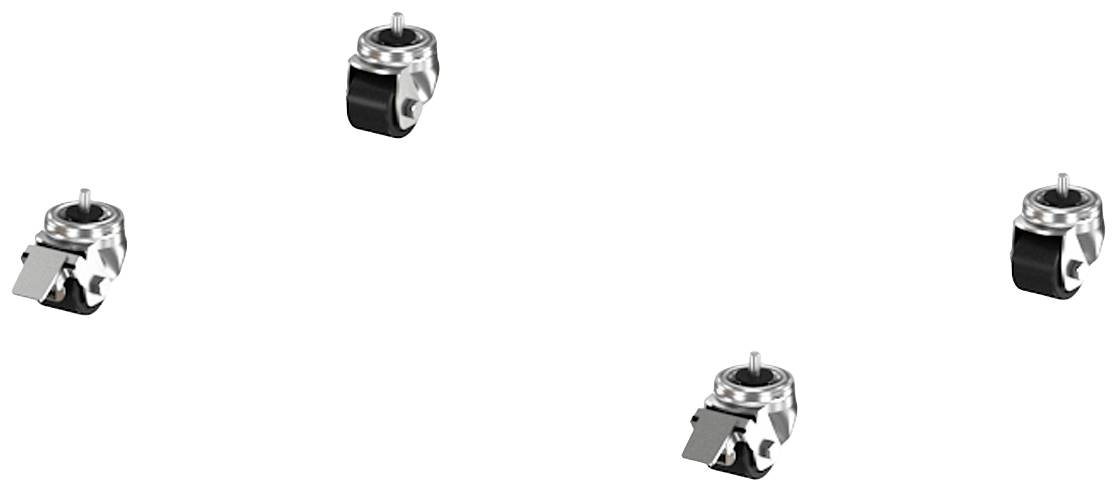 nVent SCHROFF 24630020 19 inch Wielen voor patchkast