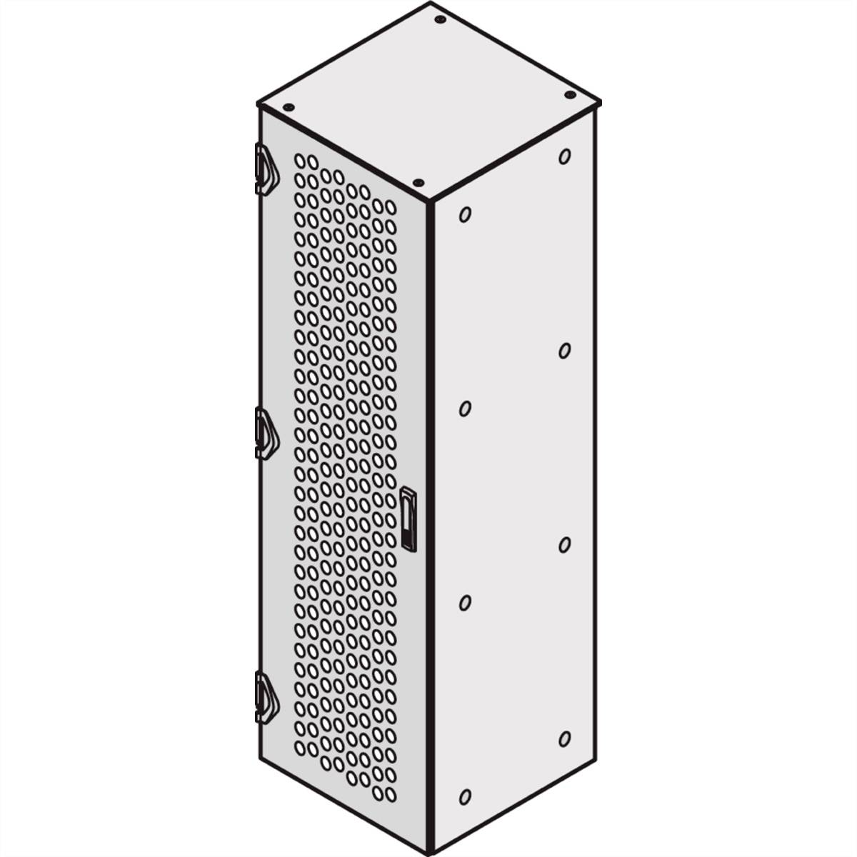 nVent SCHROFF 21130939 19 inch Stalen geperforeerde deur voor patchkast Zwart/grijs