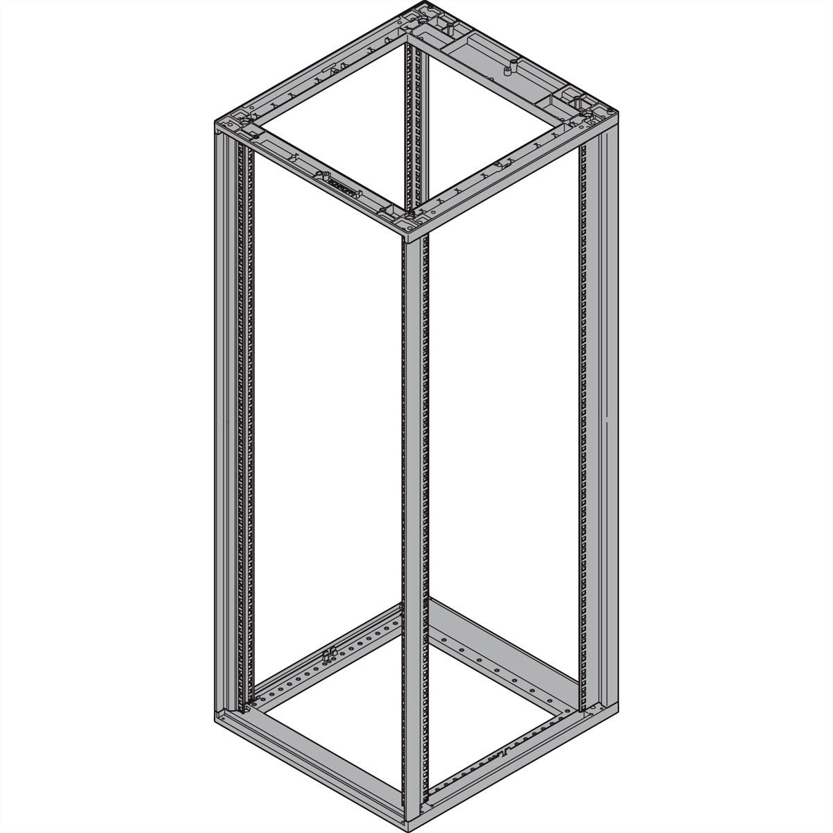 nVent SCHROFF Varistar CP Systeemchassis voor patchkast (b x h x d) 1000 x 1567 x 1000 mm 34 HE Zwart/grijs