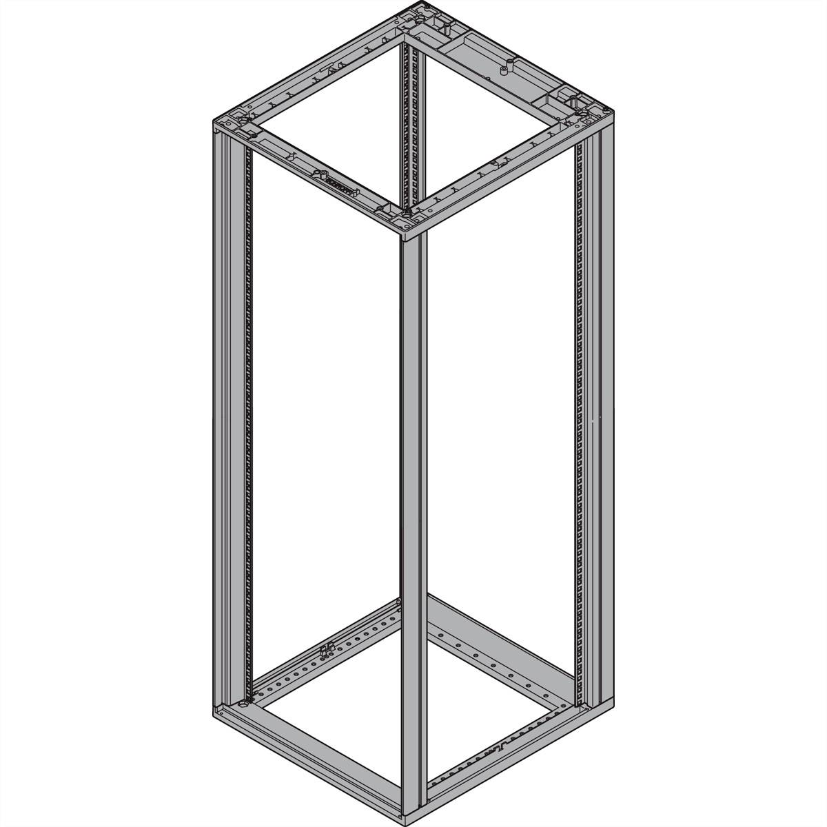 nVent SCHROFF Varistar CP Systeemchassis voor patchkast (b x h x d) 900 x 1567 x 1000 mm 25 HE Zwart/grijs