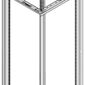 nVent SCHROFF 25230142 19 inch Dakpaneel Zwart/grijs
