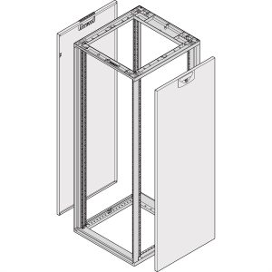 nVent SCHROFF 25230130 19 inch Zijwand voor patchkast 25 HE Zwart/grijs