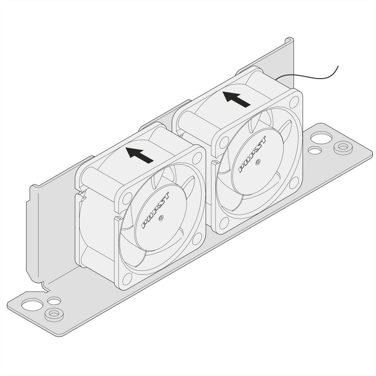 nVent SCHROFF 24828307 19 inch 1 x Ventilator voor patchkast 3 HE