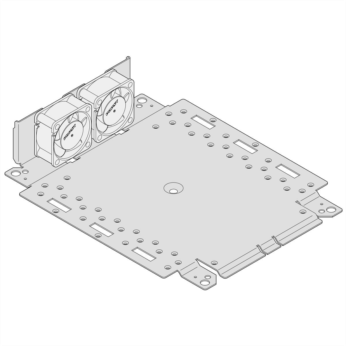 nVent SCHROFF 24827397 19 inch 2 x Ventilator voor patchkast 3 HE