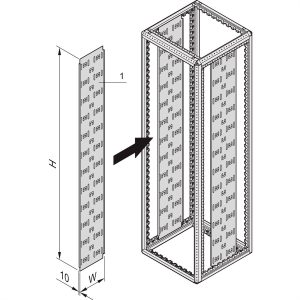 nVent SCHROFF 23130503 19 inch Kabelgeleiding voor patchkast Grijs