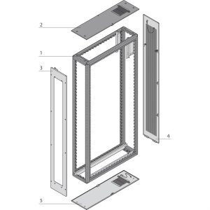 nVent SCHROFF 10130226 19 inch Frame voor patchkast 42 HE Geschikt voor kastdiepte: 1000 mm