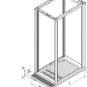 nVent SCHROFF 27230146 19 inch Sokkel voor patchkast Grijs nVent SCHROFF 27230146 19 inch Sokkel voor patchkast Grijs