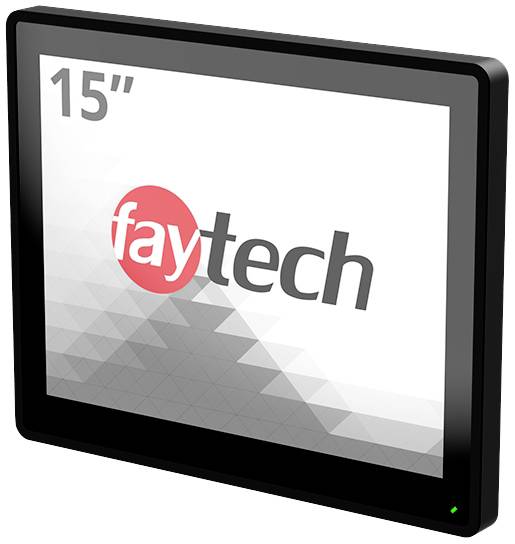 Faytech FT15TMCAPOB Touchscreen monitor Energielabel: E (A - G) 38.1 cm (15 inch) 1920 x 1080 Pixel 4:3 8 ms HDMI, Displ