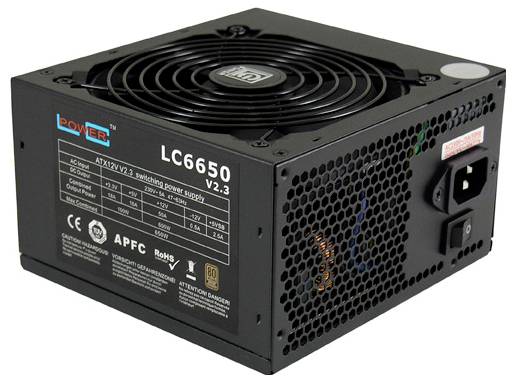 LC Power Super Silent LC665 PC-netvoeding 650 W ATX 80 Plus Bronze