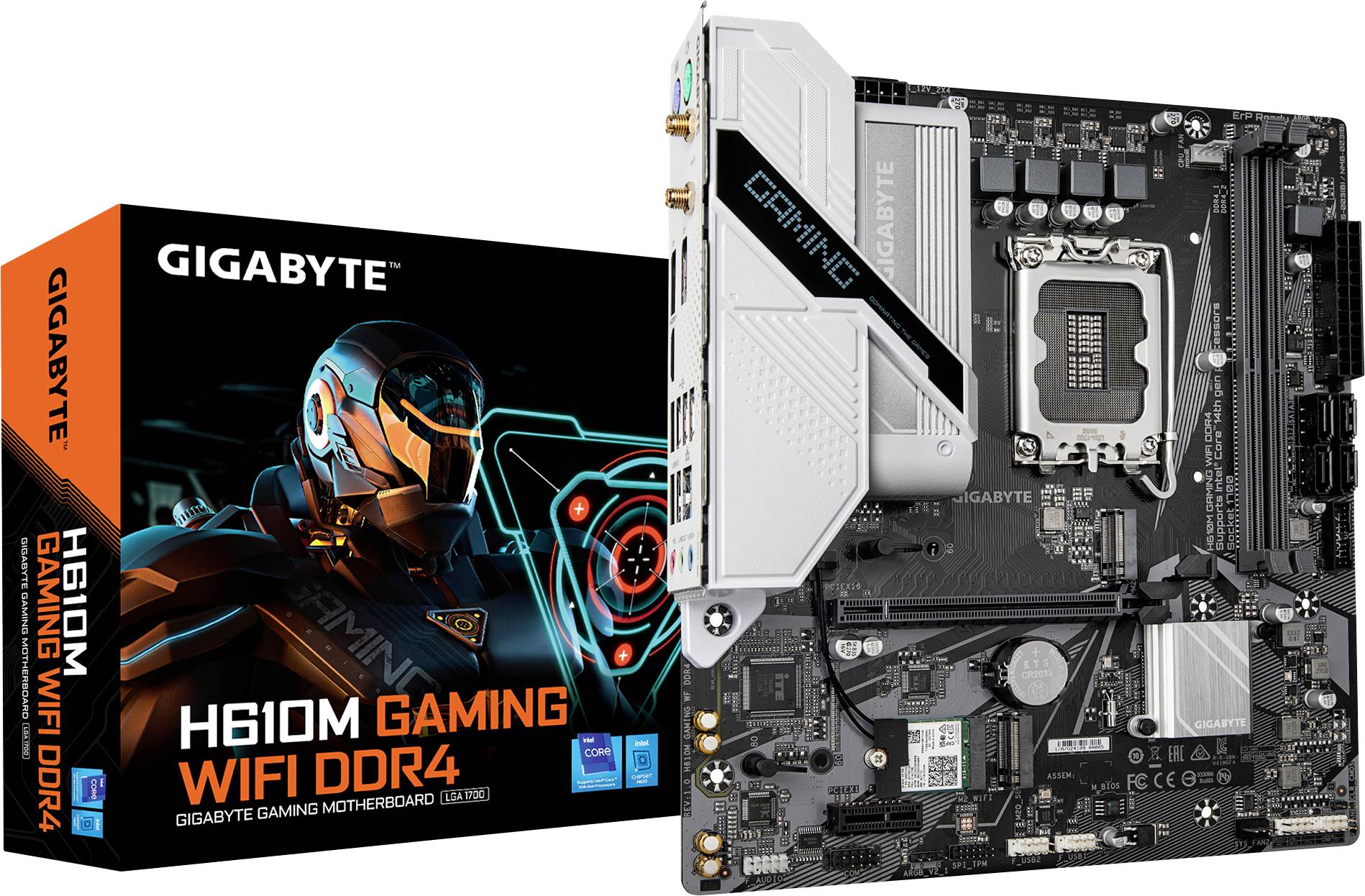 Gigabyte Gigabyte GA-H610M GAMING WF DDR4 (1700) Moederbord Socket Intel LGA 1700 Vormfactor Micro-ATX Moederbord chipse