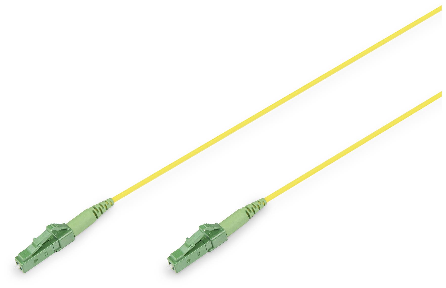Digitus DK-2933-05-APC-SX Glasvezel Optische vezel Aansluitkabel 3 m Geel [1x LC/APC 8°-stekker, LC APC-stekker - 1x LC
