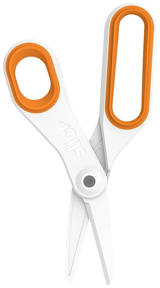Slice 10545 Universele schaar Linkshandig, Rechtshandig 198 mm Oranje, Wit