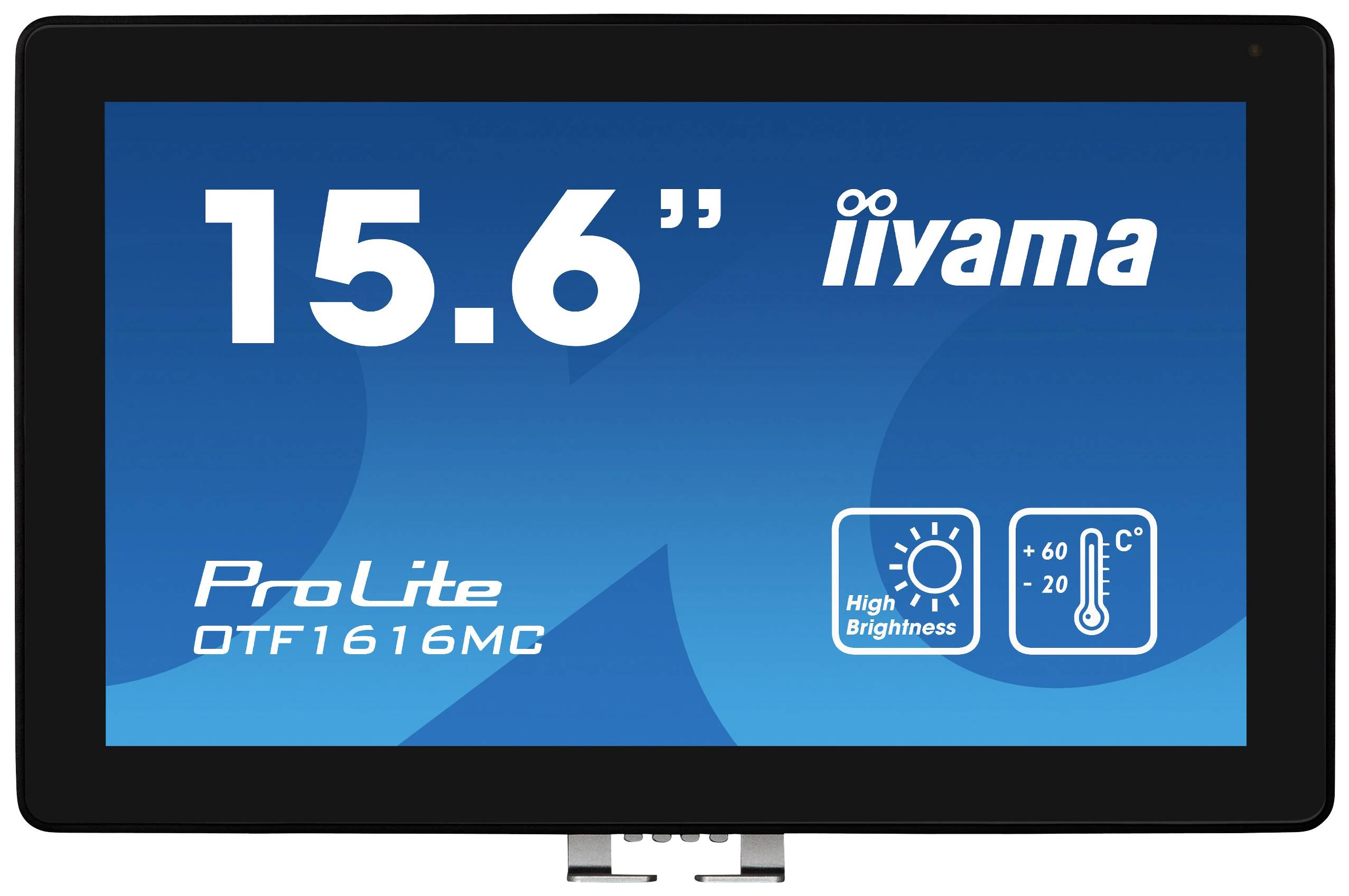 Iiyama ProLite OTF1616MC-B1 Touchscreen monitor Energielabel: E (A - G) 39.6 cm (15.6 inch) 1920 x 1080 Pixel 16:9 25 ms