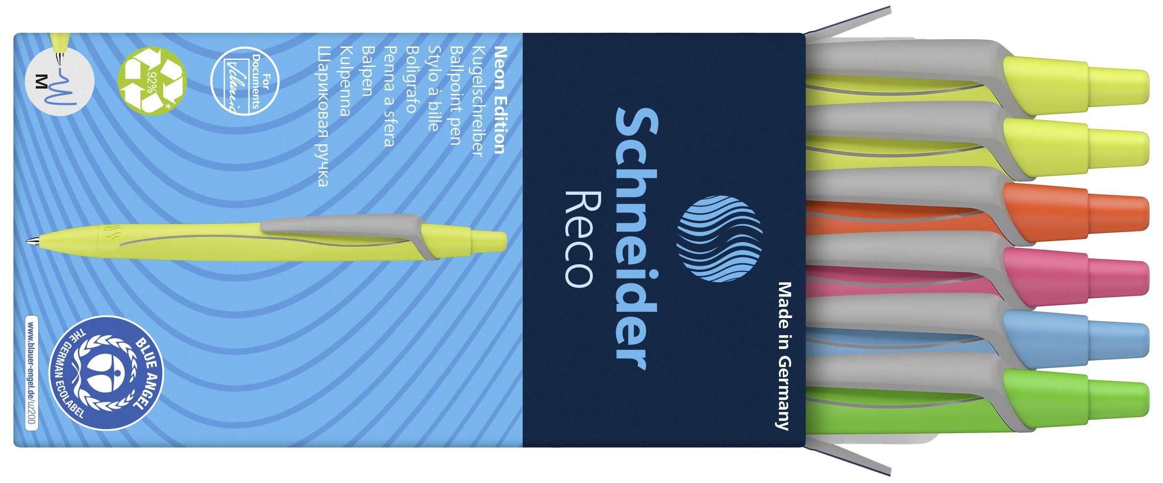 Schneider Schreibgeräte 131986 Balpen Kleur inkt: Blauw 6 stuk(s)