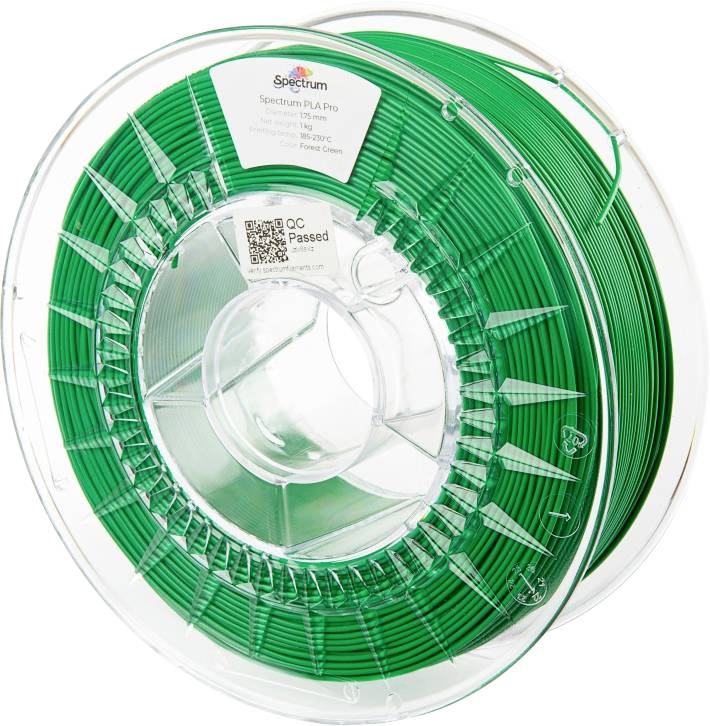 Spectrum Filaments 80100 PLA Pro Filament PLA Pro Slagvast 1.75 mm 1000 g Forest Green, Groen 1 stuk(s)