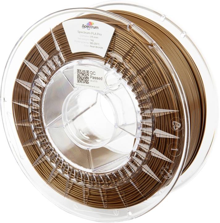 Spectrum Filaments 80111 PLA Pro Filament PLA Pro Slagvast 1.75 mm 1000 g Pearl Bronze, Brons Premium 1 stuk(s)