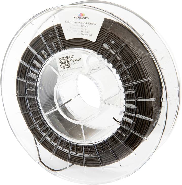 Spectrum Filaments 80322 WOOD Filament PLA Compound Houtachtig uiterlijk, Goede verfhechting, Makkelijk te schuren 1.75