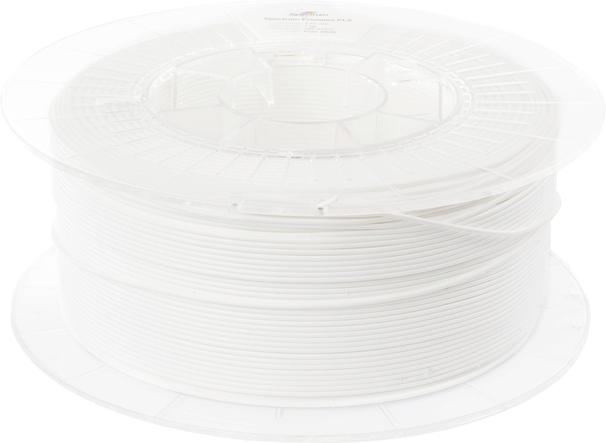 Spectrum Filaments 80012 PLA Premium Filament PLA kunststof Hoge treksterkte 1.75 mm 1000 g Polar White, Polar-wit, Wit