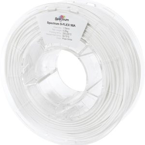 Spectrum Filaments 80522 S-Flex 98A Filament TPU Flexibel 1.75 mm 250 g Polar White, Polar-wit, Wit 1 stuk(s) Spectrum Filaments 80522 S-Flex 98A Filament TPU Flexibel 1.75 mm 250 g Polar White, Polar-wit, Wit 1 stuk(s)