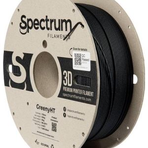 Spectrum Filaments 80699 GreenyHT Filament PLA kunststof Hittebestendig, Hoge stijfheid, Mat 1.75 mm 1000 g Traffic Blac Spectrum Filaments 80699 GreenyHT Filament PLA kunststof Hittebestendig, Hoge stijfheid, Mat 1.75 mm 1000 g Traffic Blac